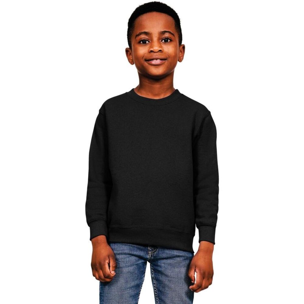 Casual Classics Childrens/Kids Blended Ringspun Cotton Sweatshirt / Black